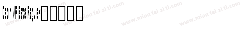 Cabin VF Beta Regula字体转换